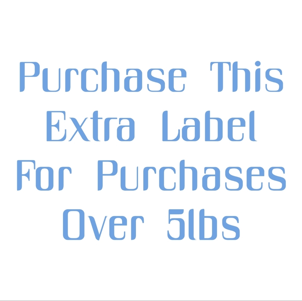 Extra Shipping Label